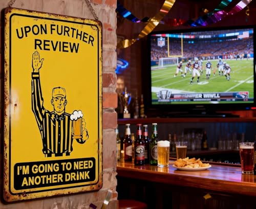 60% Off Funny Football Tin Sign - Perfect Man Cave Decor - Image 3