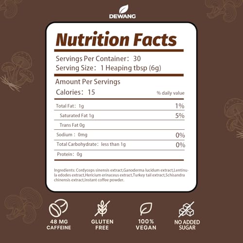 20% Off DEWANG Mushroom Coffee – 6-Mushroom Instant Blend - Image 3