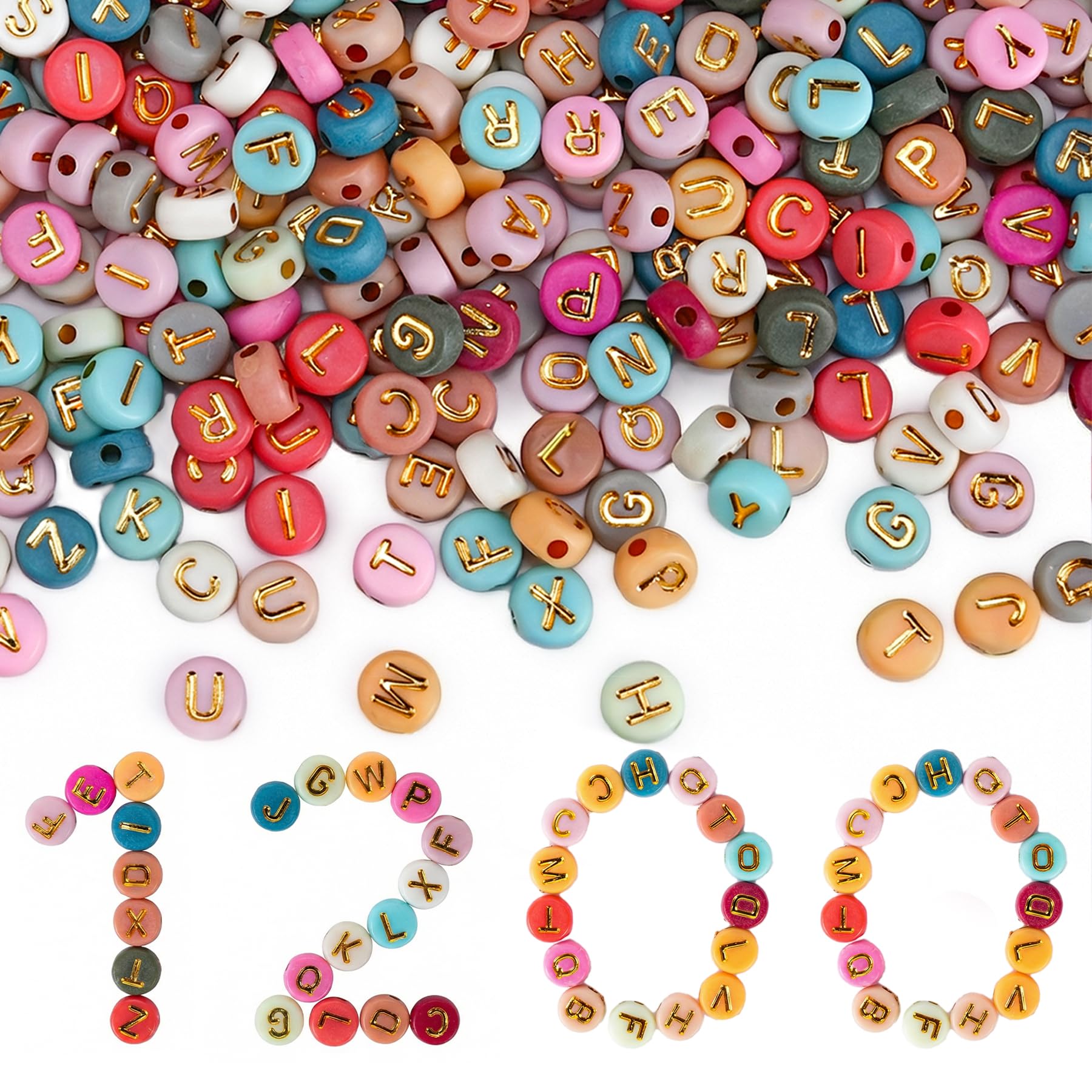 20% Off Gionlion 1200+ Colorful Letter Beads