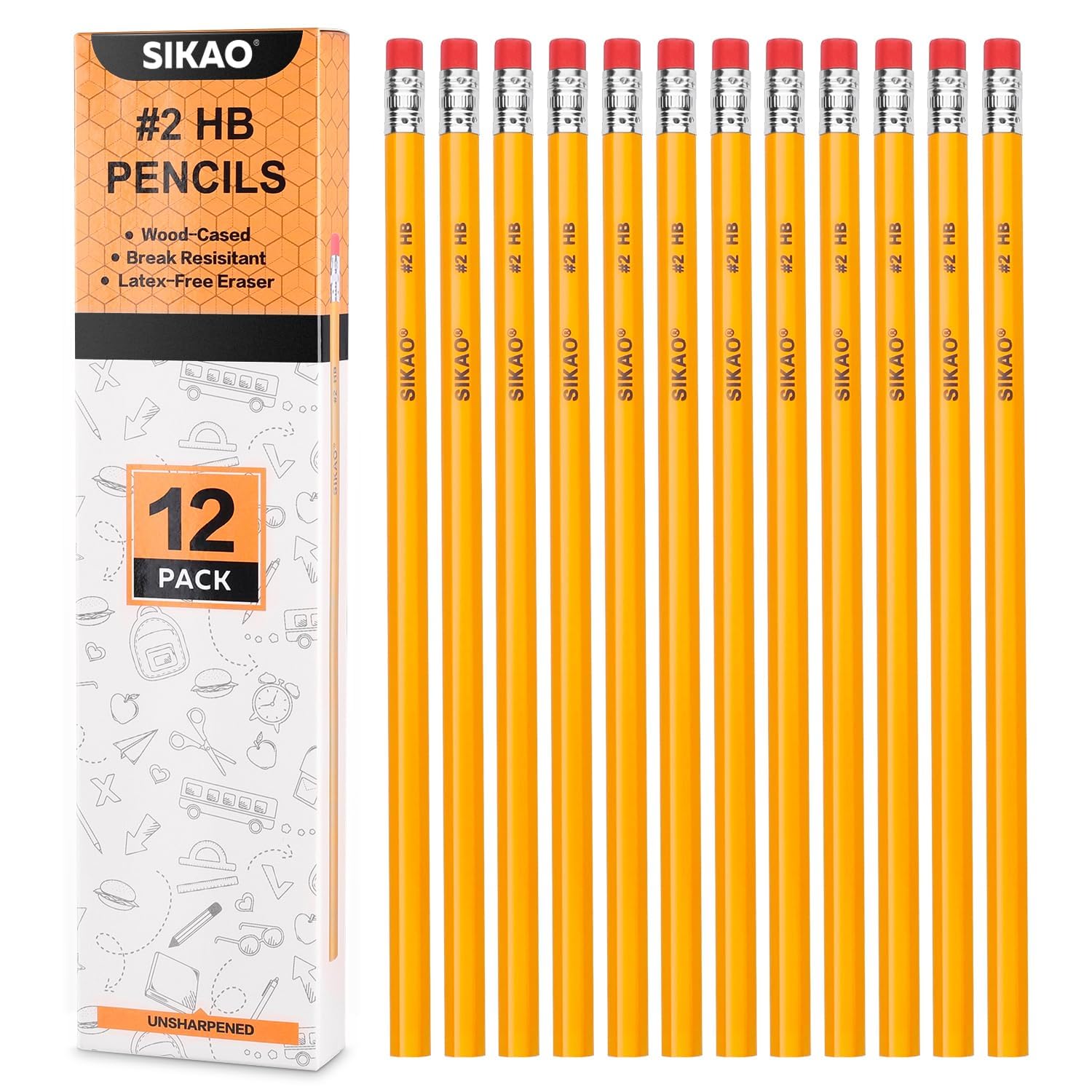 NJ46QBQ7: 12 Pack #2 Pencils Only $2.22