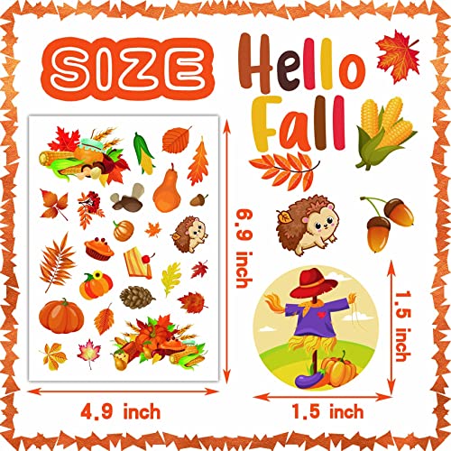 48WDDJZ2: $2.99 for 24 Sheets Fall Stickers for Kids - Image 4