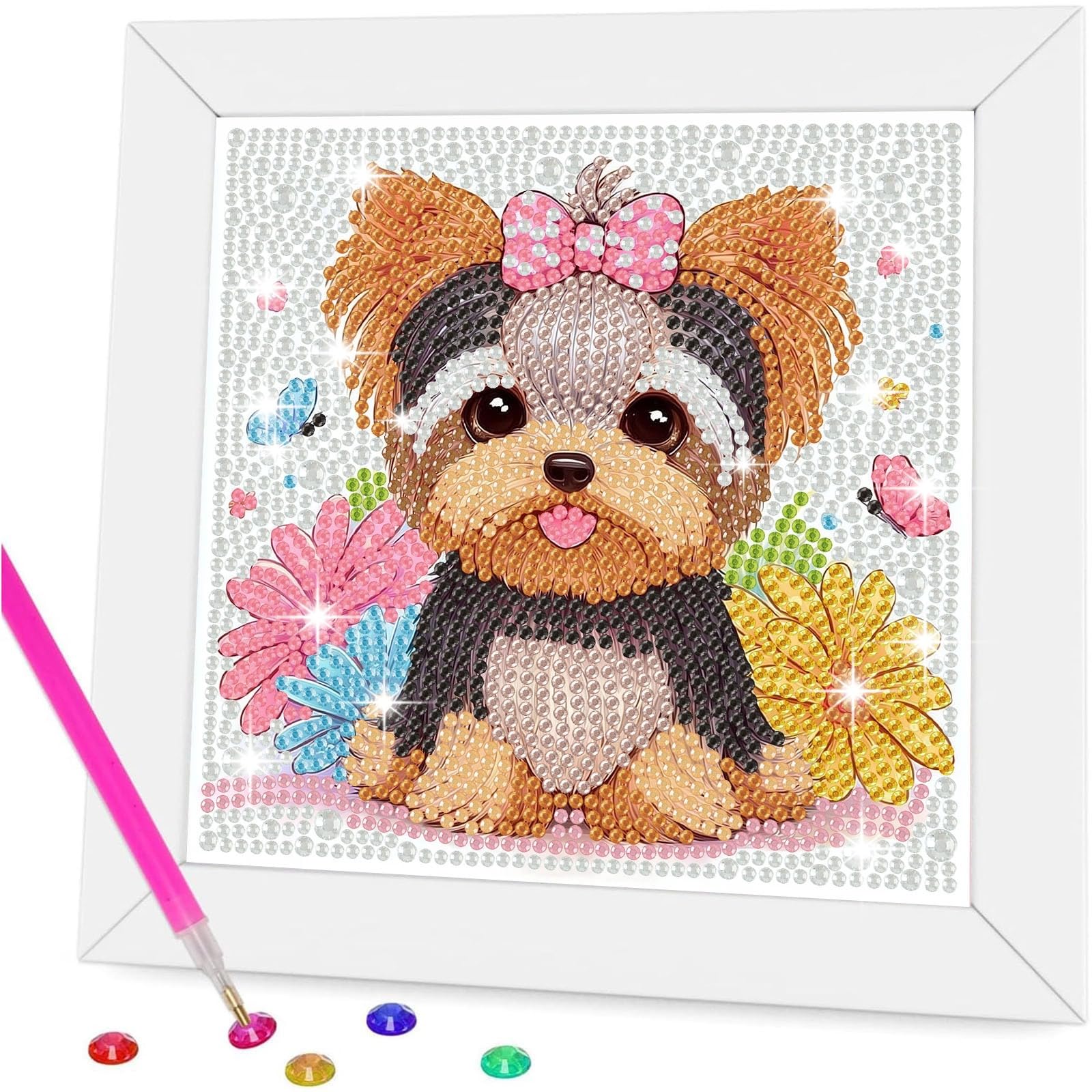 Save 50% on Gemozaic Dog Diamond Art Kit for Kids
