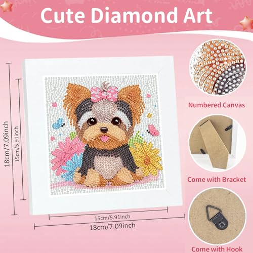 Save 50% on Gemozaic Dog Diamond Art Kit for Kids - Image 3