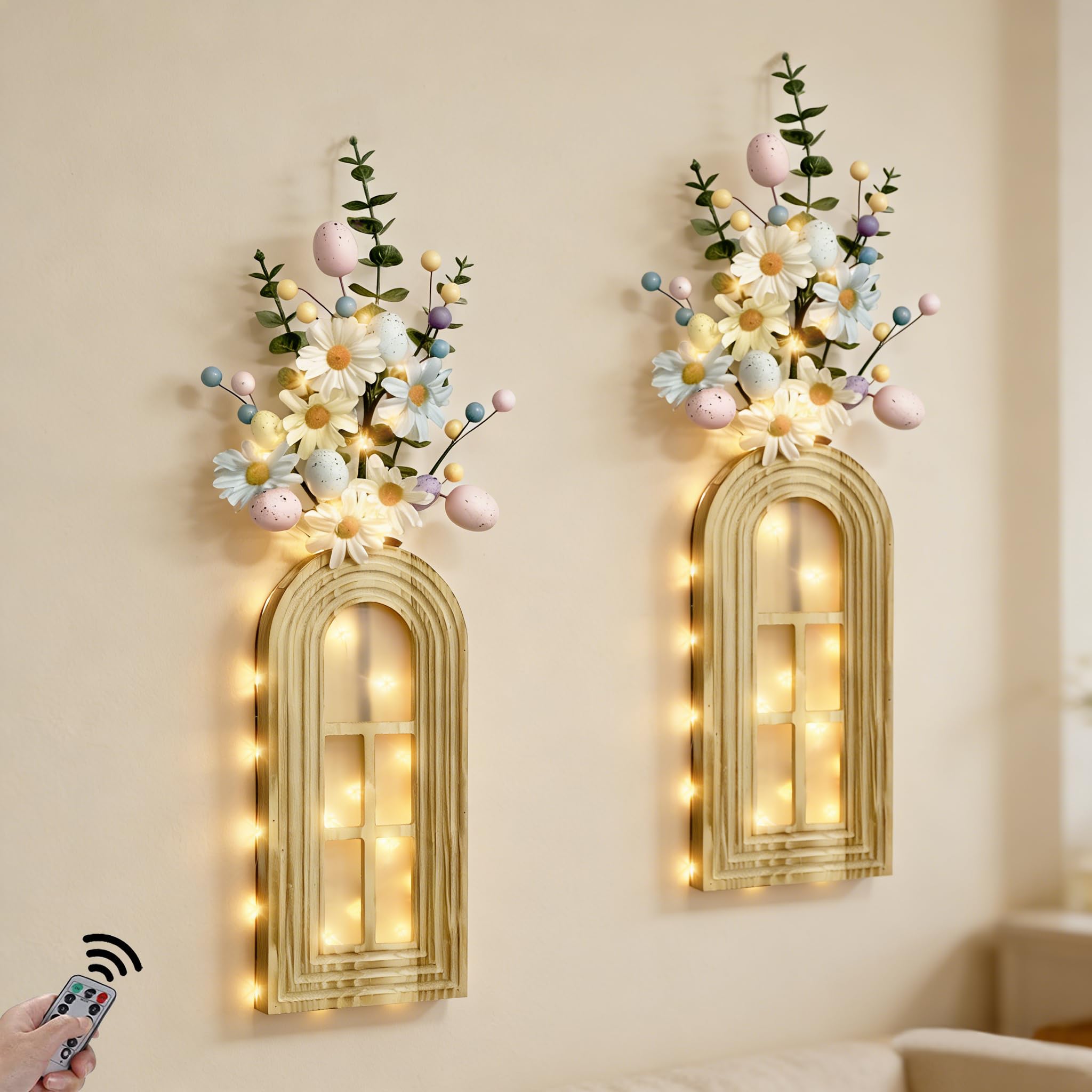 Up to 50% Off Easter Boho Wall Decor with Woven Vases