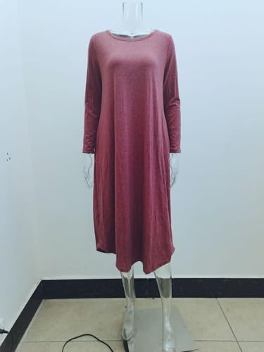 Eternatastic Long Sleeve Lounge Dress with Pocket – $14.88 - Image 7