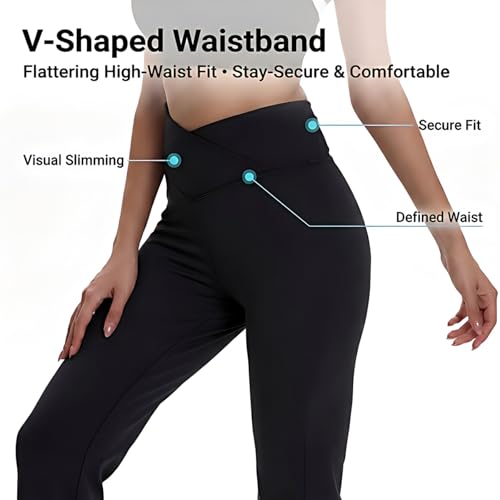 Clip 10% Off + Code: Women's Flared Yoga Leggings - Image 3