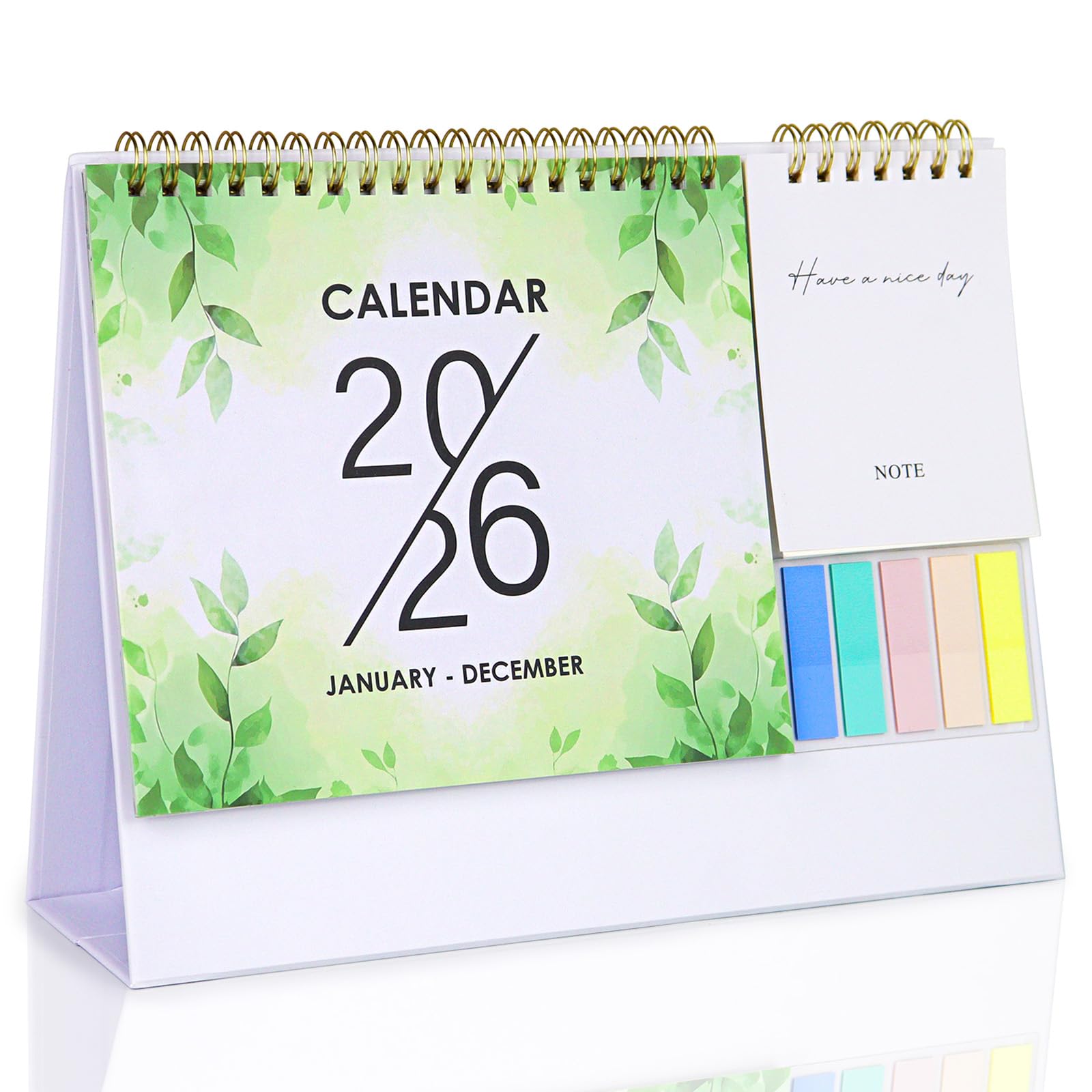 Save 65% on 2026 Desk Calendar with Sticky Notes
