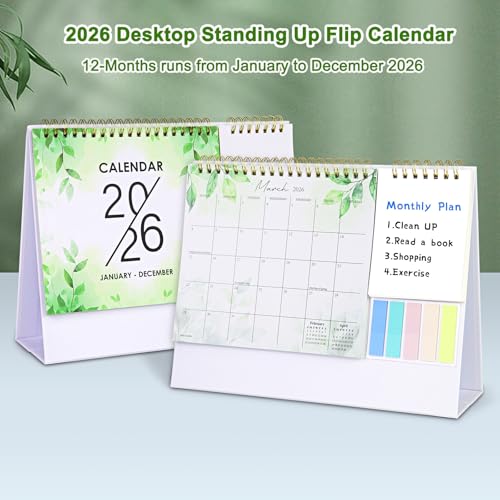Save 65% on 2026 Desk Calendar with Sticky Notes - Image 3