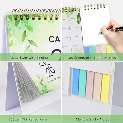 Save 65% on 2026 Desk Calendar with Sticky Notes - Image 5