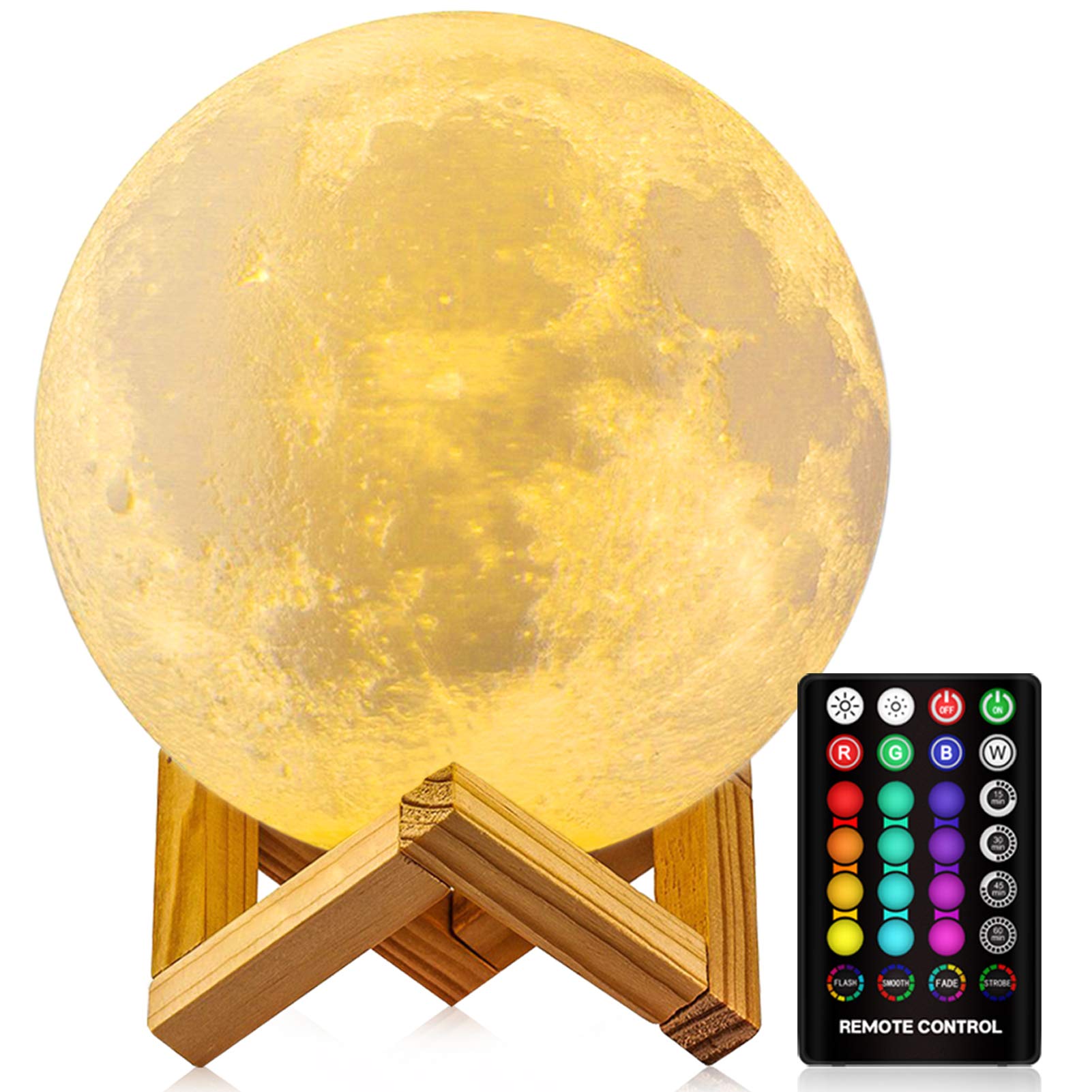 25% Off 16-Color Moon Night Light with Remote