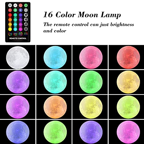 25% Off 16-Color Moon Night Light with Remote - Image 3