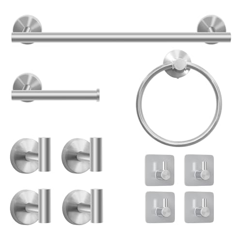 Save 50% on 8-Piece Brushed Nickel Bathroom Hardware Set - Image 2