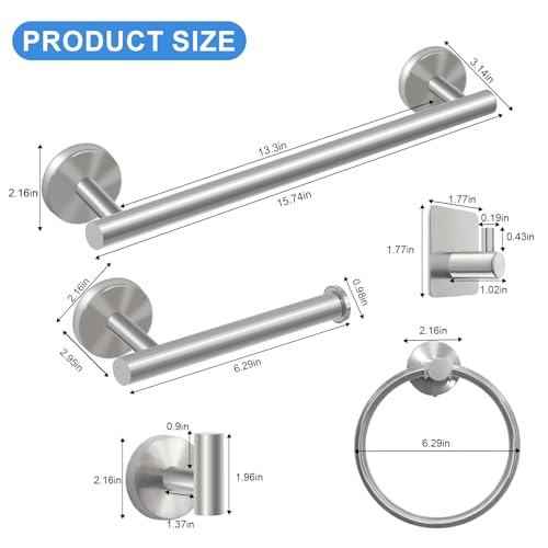 Save 50% on 8-Piece Brushed Nickel Bathroom Hardware Set - Image 8
