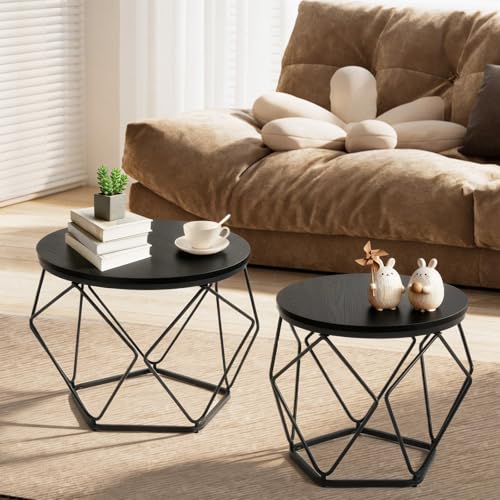 33% Off DUMOS Nesting Coffee Table Set with Hidden Storage - Image 3