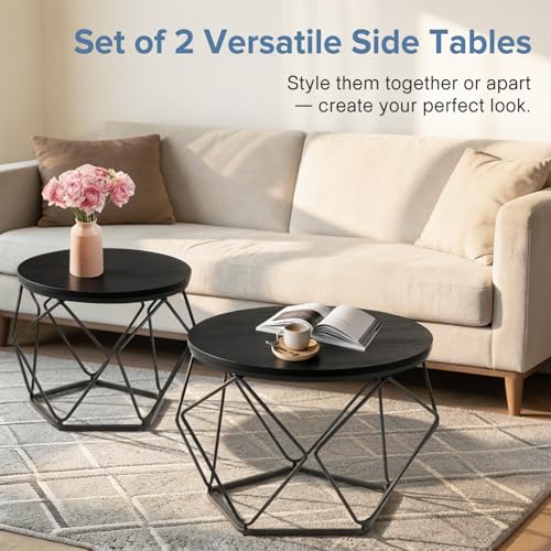 33% Off DUMOS Nesting Coffee Table Set with Hidden Storage - Image 5