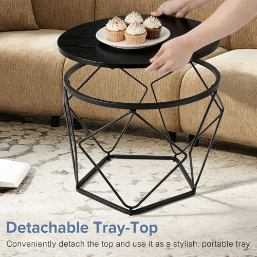 33% Off DUMOS Nesting Coffee Table Set with Hidden Storage - Image 7