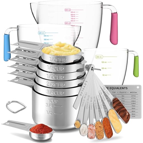 50% Off Stainless Steel Measuring Cups and Spoons Set - Image 2