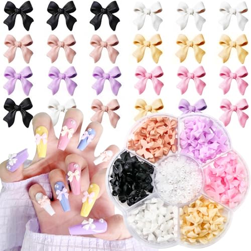 50% Off Cute Bow Nail Charms Set for DIY Nail Art - Image 2