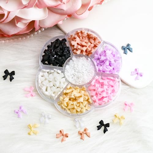 50% Off Cute Bow Nail Charms Set for DIY Nail Art - Image 4