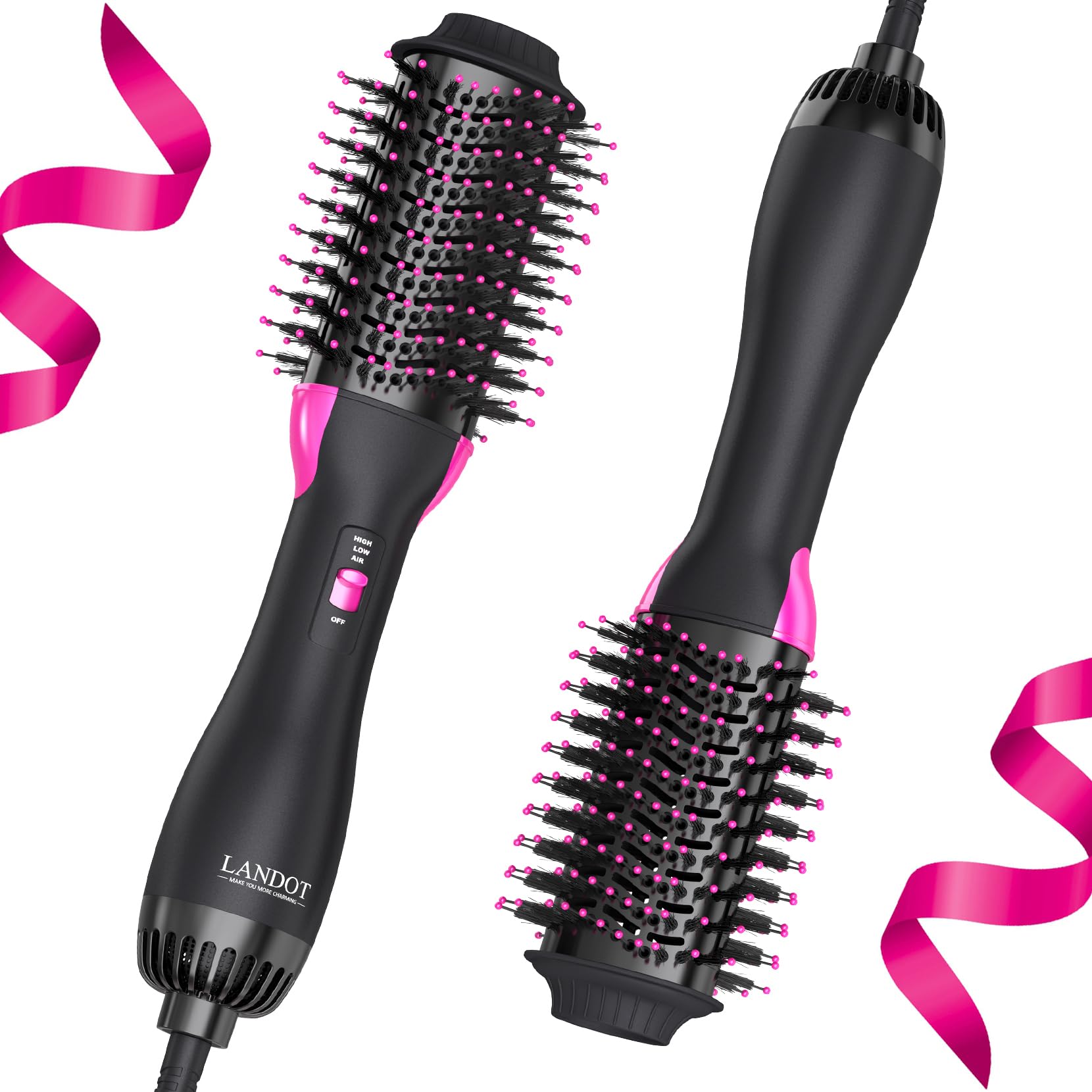 Save 50% on LANDOT One-Step Hot Hair Blow Dryer Brush - Image 1