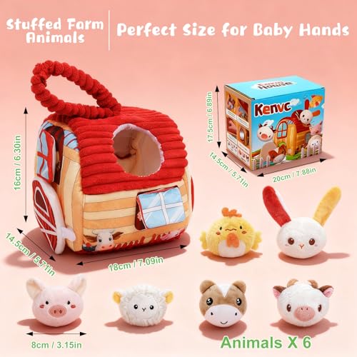 50% Off Baby Farm Animals Toy Set with Sound & Mirror - Image 3