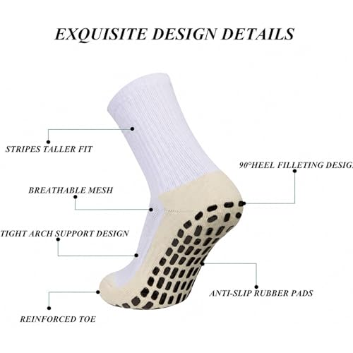 Grip Soccer Socks with Non-Slip Pads for Men – Code IKB5KULK - Image 4