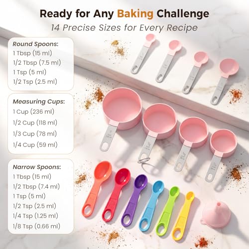 60% Off THLHKD 15-Piece Measuring Cups and Spoons Set - Image 5
