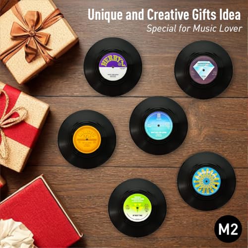 50% Off Vintage Vinyl Record Coasters - Ideal Music Gift - Image 4