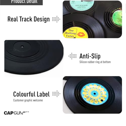 50% Off Vintage Vinyl Record Coasters - Ideal Music Gift - Image 7