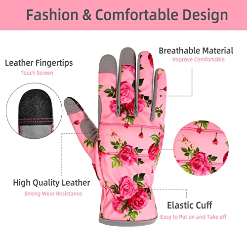 50% Off YRTSH Leather Gardening Gloves for Women - Image 6