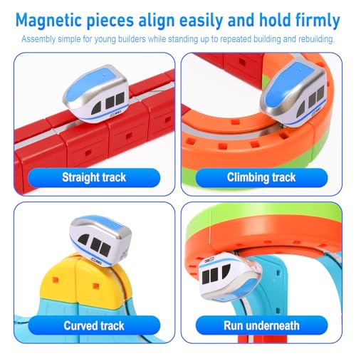 50% Off Magnetic Train Set for Kids with Vertical Climb - Image 4