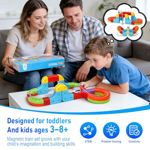 50% Off Magnetic Train Set for Kids with Vertical Climb - Image 5