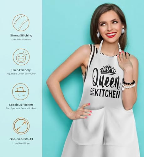 10% Off King & Queen Matching Apron Set - Image 5