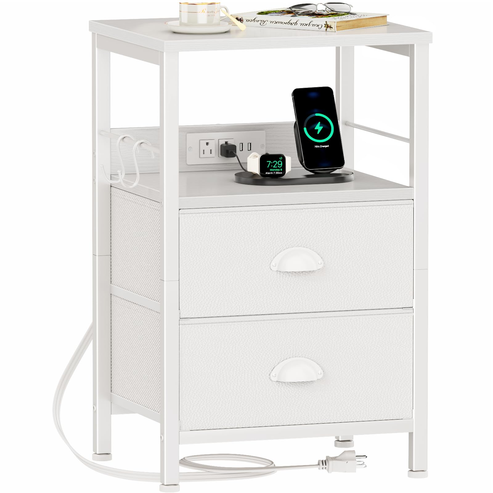 30% Off Furologee Nightstand with Charging Station