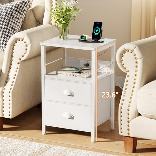 30% Off Furologee Nightstand with Charging Station - Image 5