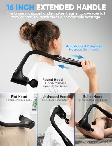 33% Off Deep Tissue Massage Gun with Extended Handle - Image 7