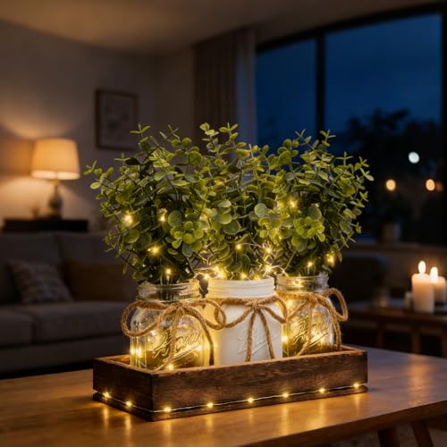 Save 40% on HOMECOR Mason Jar Centerpiece with Code DN4QGBZ7 - Image 7