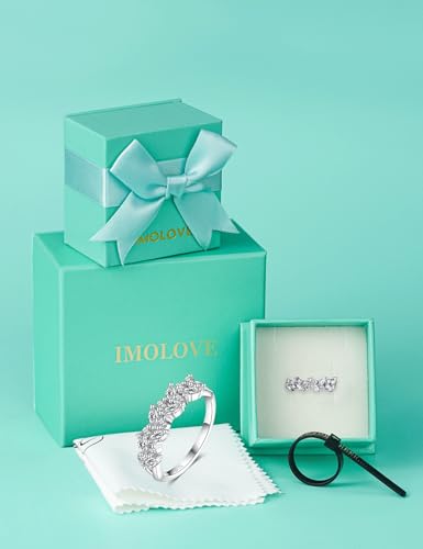 Save 30% on IMOLOVE Moissanite Wedding Bands for Women - Image 7