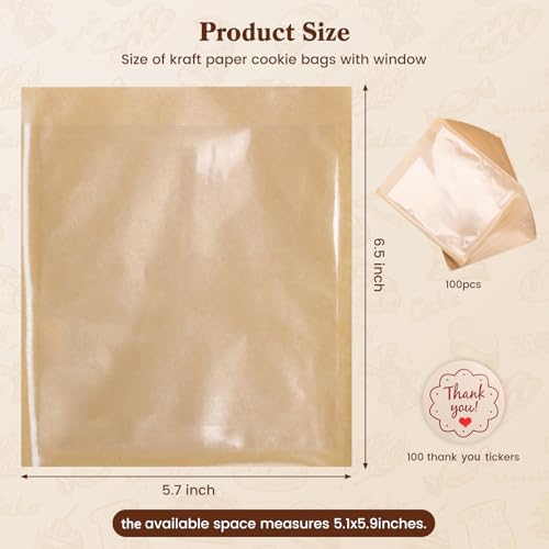 50% Off HONKID 100 Pack Cookie Bags with Stickers - Image 4
