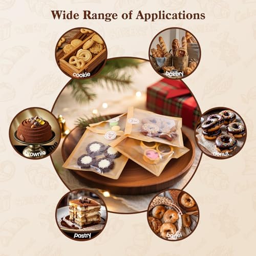 50% Off HONKID 100 Pack Cookie Bags with Stickers - Image 7