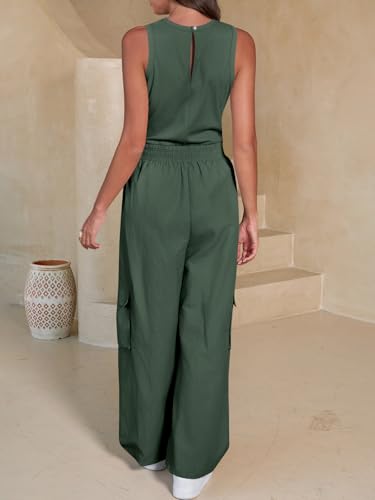 40% Off Fisoew Women's Sleeveless Summer Jumpsuit Code V574SPXB - Image 4