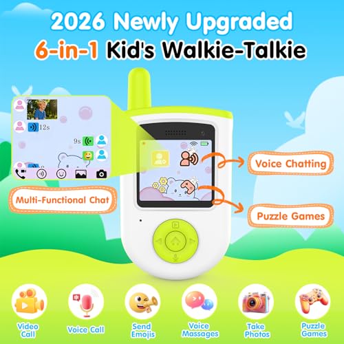 40% Off Kids Video Walkie Talkies with Camera & Games - Image 3
