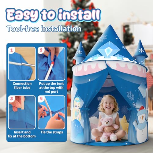 45% Off Skirfy Princess Ice Castle Play Tent for Girls - Image 5
