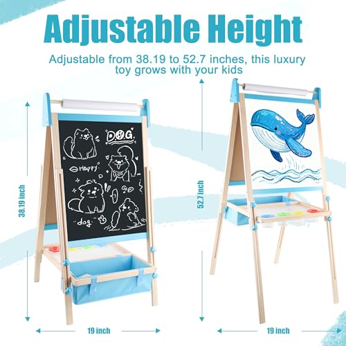 50% Off Wooden Easel for Kids – Creative Art Toy - Image 4
