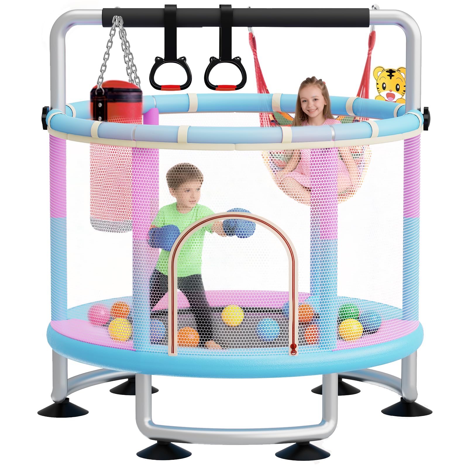 43% Off CYlively Kids Trampoline with Fun Extras - Image 1