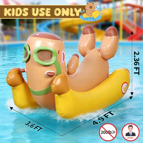 45% Off Capybara 72'' Pool Float with Sprinkler Fun - Image 3