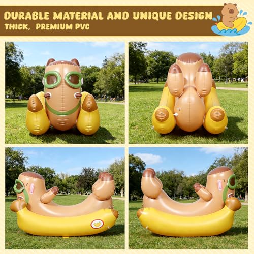 45% Off Capybara 72'' Pool Float with Sprinkler Fun - Image 5