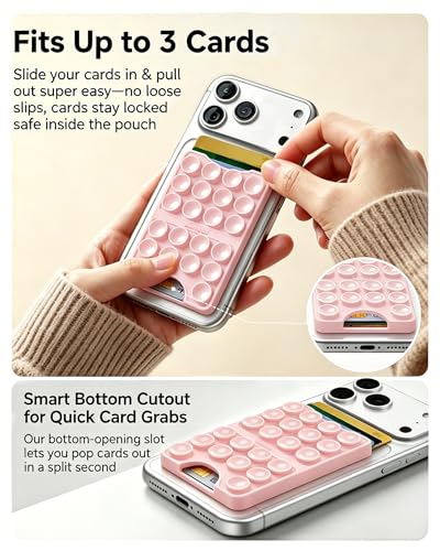 50% Off Anteel Silicone Suction Cup Phone Card Holder - Image 3
