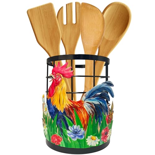 50% Off Taesun Rooster Utensil Holder for Farmhouse Kitchen - Image 2