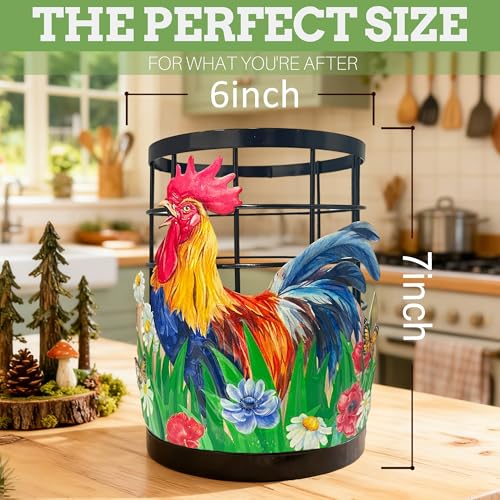 50% Off Taesun Rooster Utensil Holder for Farmhouse Kitchen - Image 3